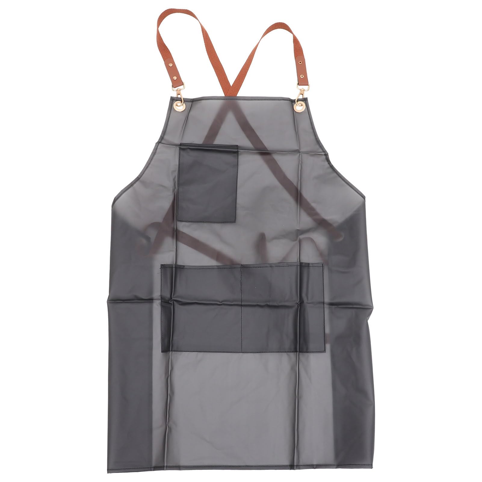 Unomor Kitchen Aprons Work Apron Dish Washing Apron Adults Apron Oil Proof Apron Stain Proof Apron Heavy Duty Apron Painting Apron Hair Aprons for Stylist Water Proof Apron Tpu Black