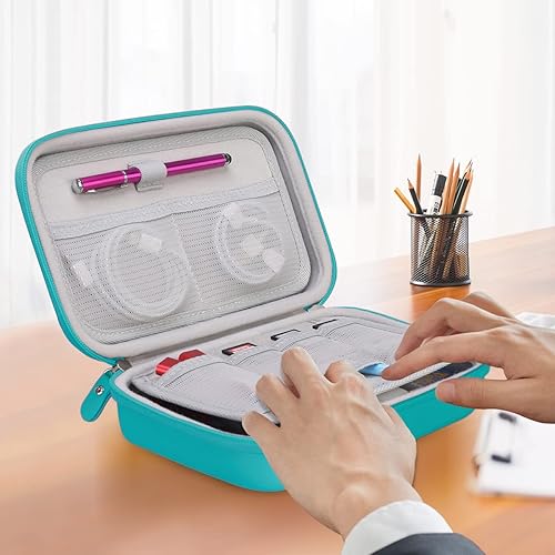 Miniatura 7 de Canboc Estuche organizador electrónico de viaje duro para MacBook adaptador de corriente Cable cargador Apple Magic Mouse Power Bank Apple Pencil