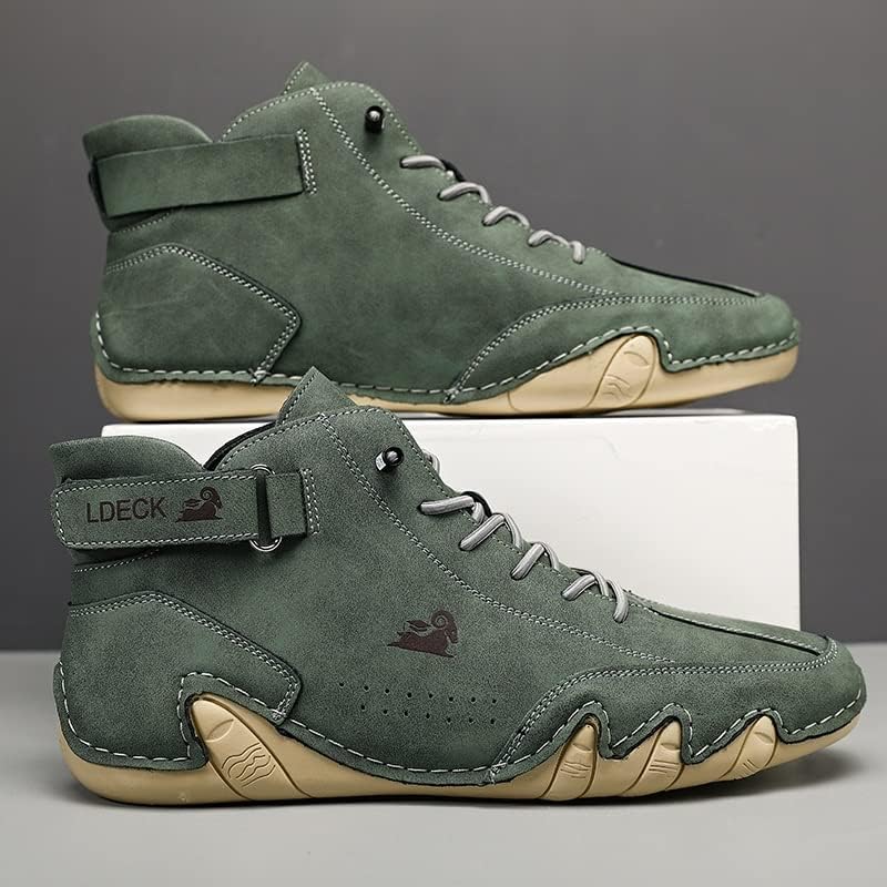 Miniatura 4 de Tzsaixeh Zapatos de senderismo para hombre, zapatillas de deporte de moda, zapatos casuales para correr, botas chukka para hombre, botas de