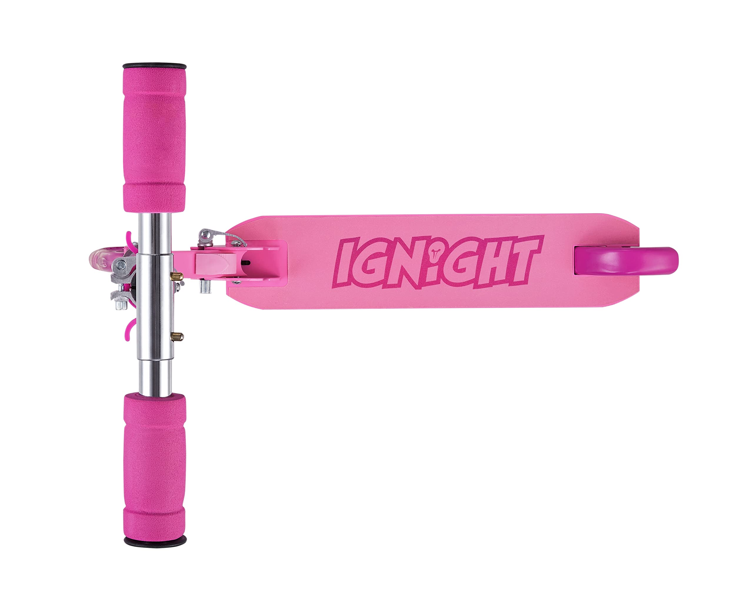 Barbie 2-Wheel Kick Scooter With Light-Up Wheels - Foldable, Adjustable Handlebar, Non-Slip Deck, Up To 220 Lbs