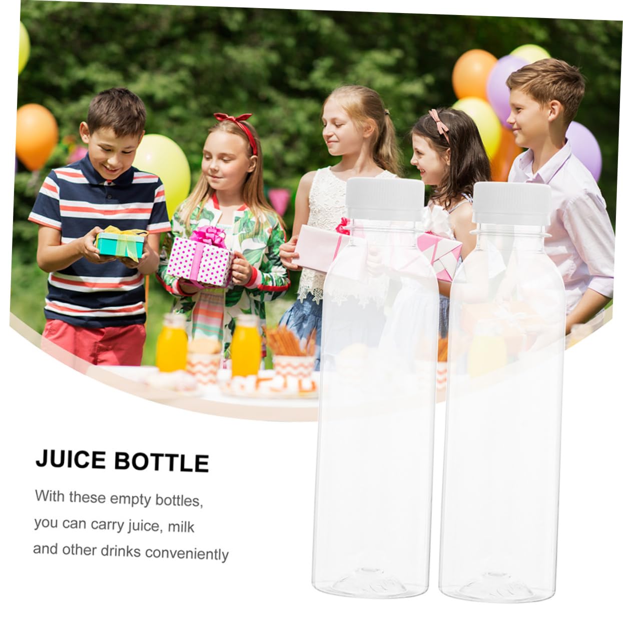 COLLBATH 30Pcs Transparent Plastic Drinking Bottles Reusable Juice Containers Extra Thick for Milk and Beverage Storage Safe and Reliable for Events
