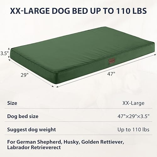 Vista 46 de BFPETHOME Camas para perros grandes, para exteriores, cama impermeable para perros medianos, grandes y extragrandes, cama ortopédica para perros