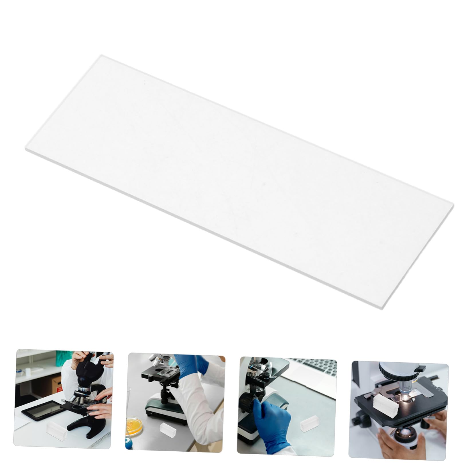 Lames de Microscope Préparées 200 Pcs en Verre pour Éducation Scientifique | Clarté Élevée et Qualité Constante, Usage en Classe, Lot de 200 Pièces pour Travaux de Laboratoire