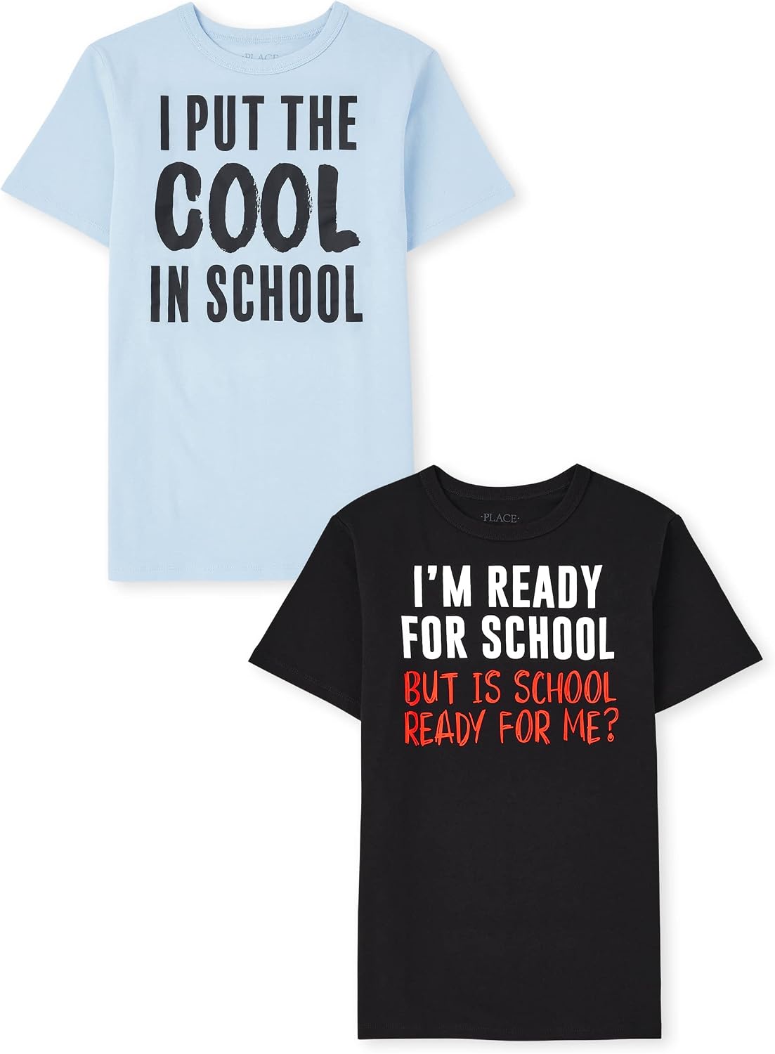 The Children's Place Boys' Short Sleeve Graphic T-Shirt 2-Pack