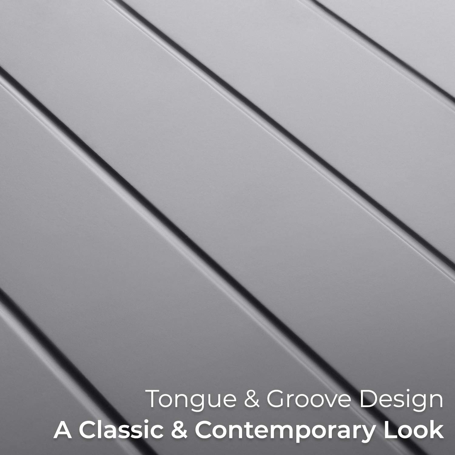 CHRISTOW Small Bathroom Storage Unit, Grey & Bamboo Toilet Roll