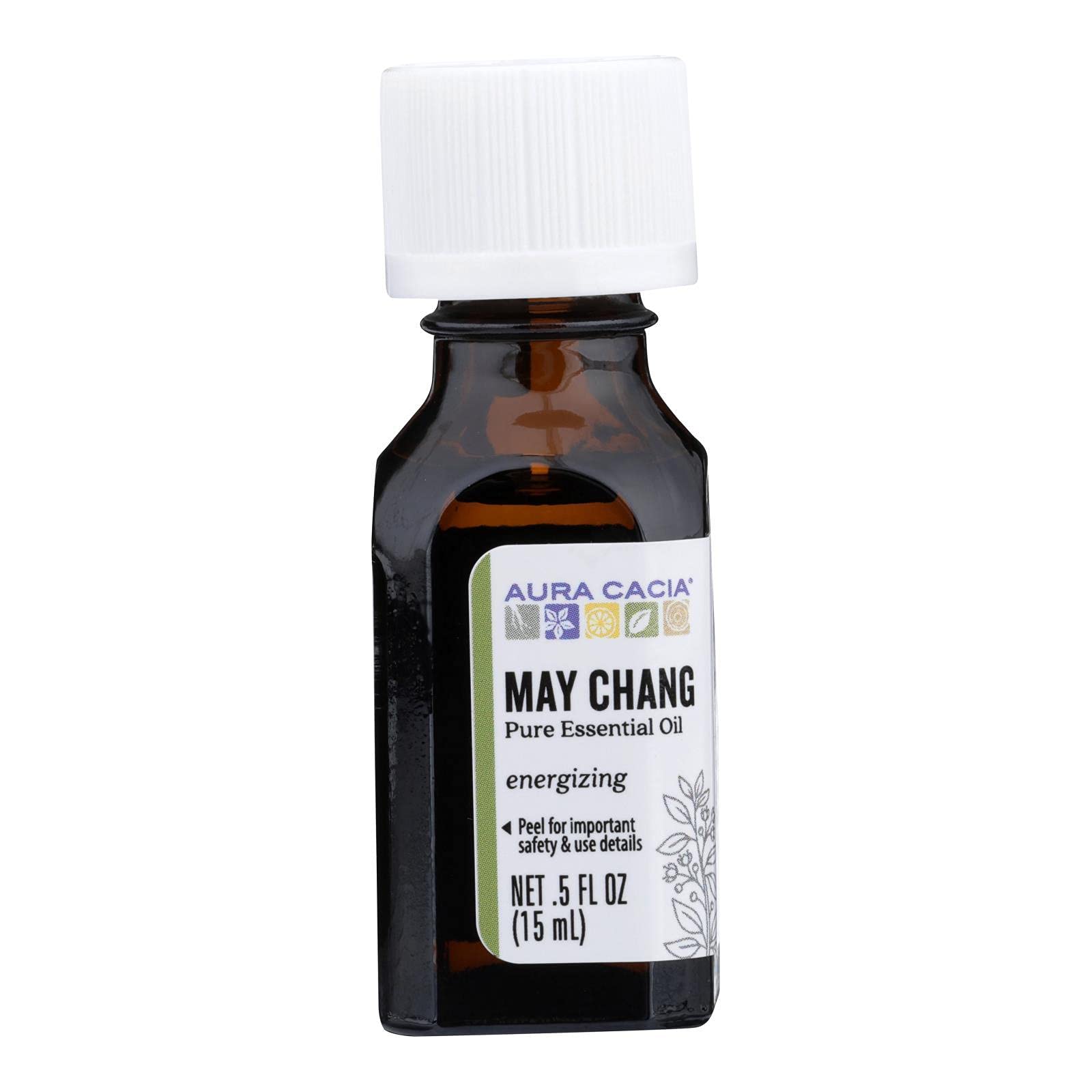 AURA CACIA May Chang Essential Oil, 0.5 FZ