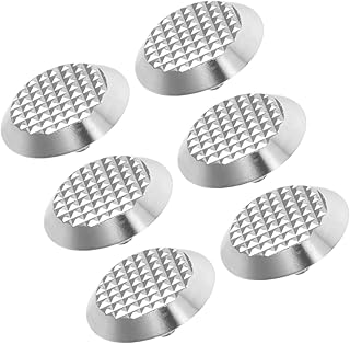 STOBAZA 6pcs Safety Walkway Tactile Indicators Blind Road Studs Stainless Steel Nails for Sidewalks Airports