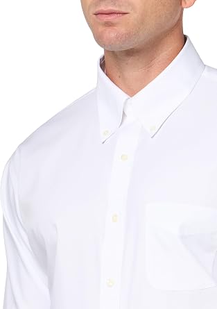 Brooks Brothers Men's Non-Iron Polo Button Down Pinpoint Regular Shirt