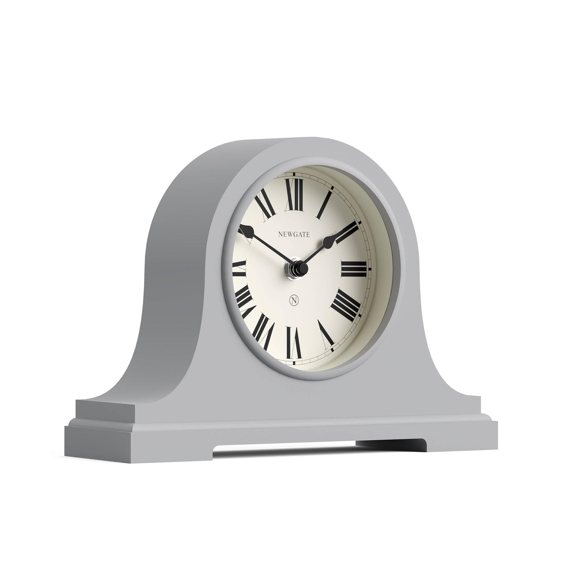 NEWGATE® Broadway mantel clock | Classic napoleon’s hat design | Clockwork grey | Roman numerals | Traditional style for desk, table top, shelf or bedside