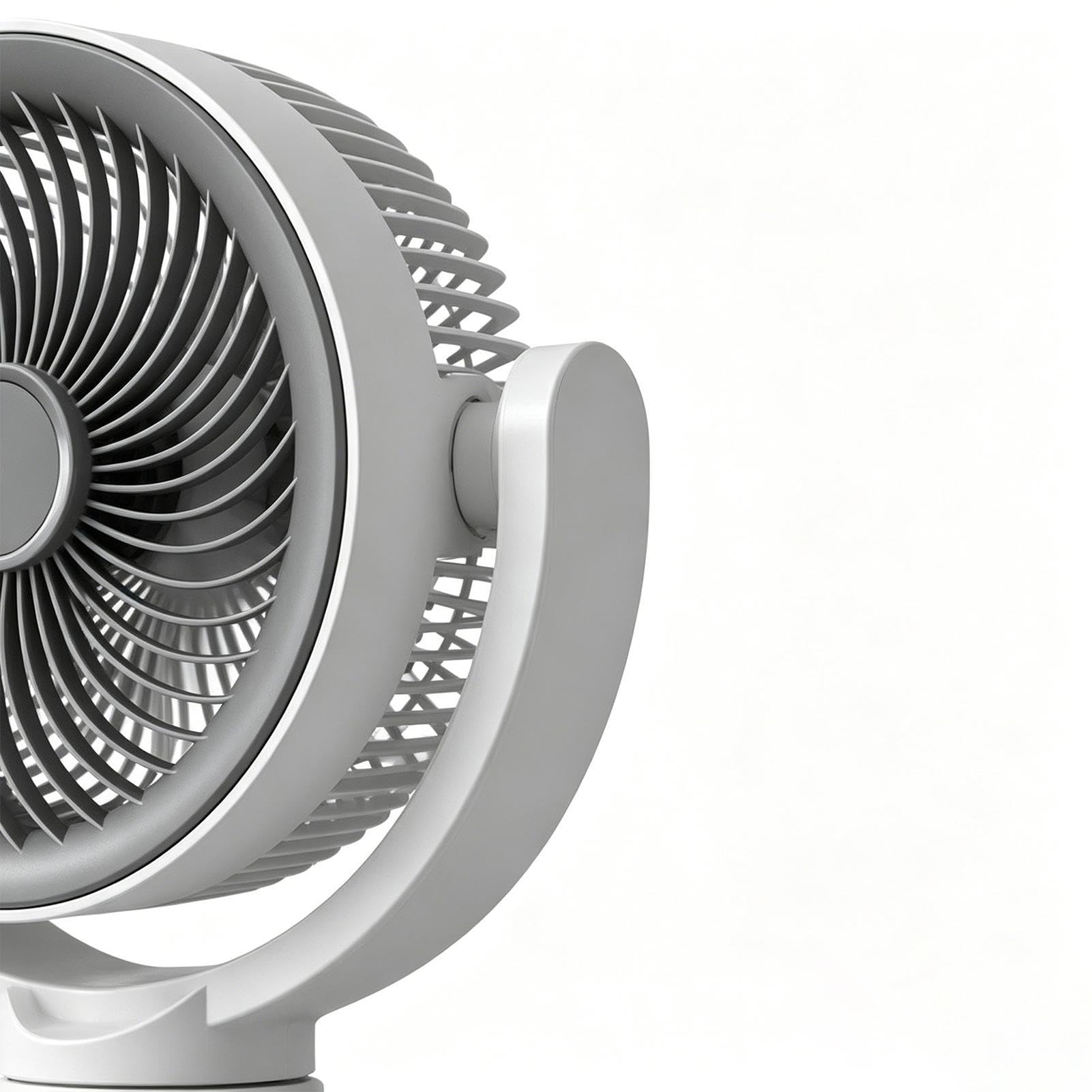 Ventilatore a piantana Batteria 4000mAh Regolazione A 5 Velocità Funzione | Ventilatore Circolatore D'Aria per proprietari e inquilini, ufficio, dormitori, studio, garage, officina