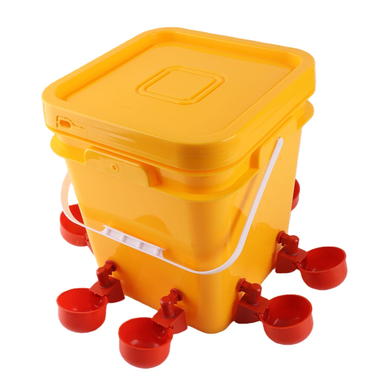 Bebedero Automático para Pollos con Barril de Mano de 12 litros, Equipo para Beber Aves de Corral para Pato Ganso, Bebederos para Pollos, Kit de Alimentador de Agua para