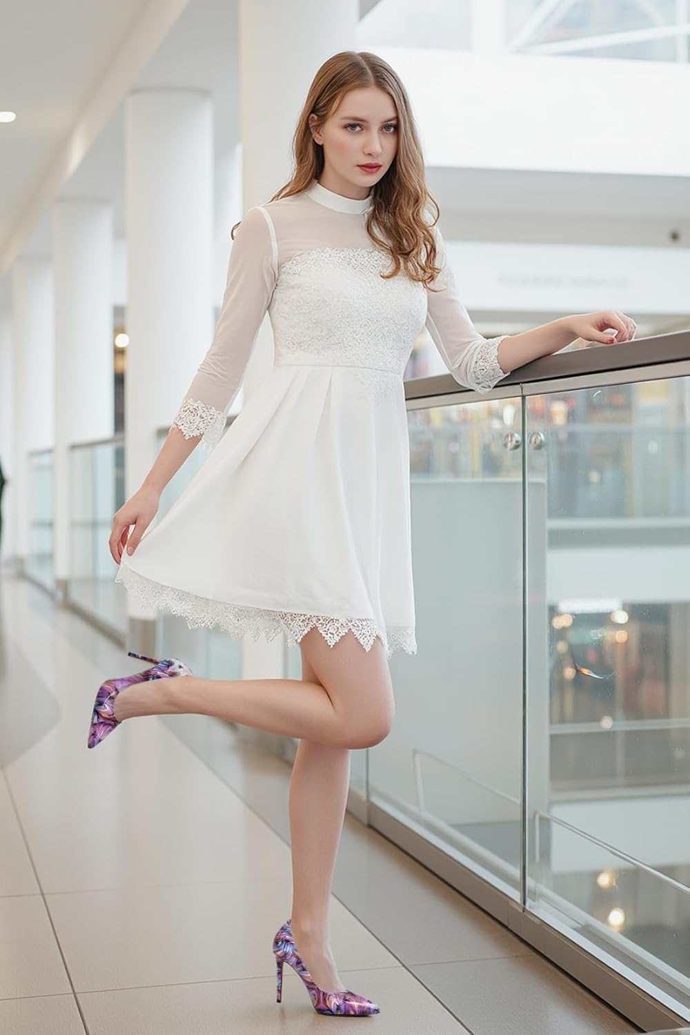 Castamere Womens High Heels Pointed-Toe Slip-on Stilettos Pumps 4Inch Heel Shoes - Image 3