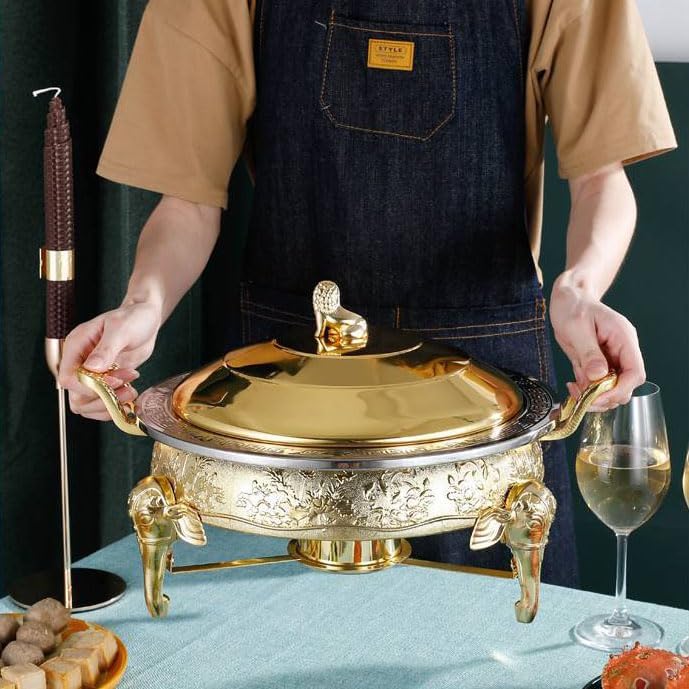 Server per buffet con padella e porta carburante per eventi in cucina, cene di festa, catering e servizio a buffet