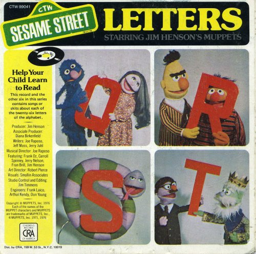 Sesame Street: Letters of the Alphabet Q R S T ; Starring Jim Henson's ...