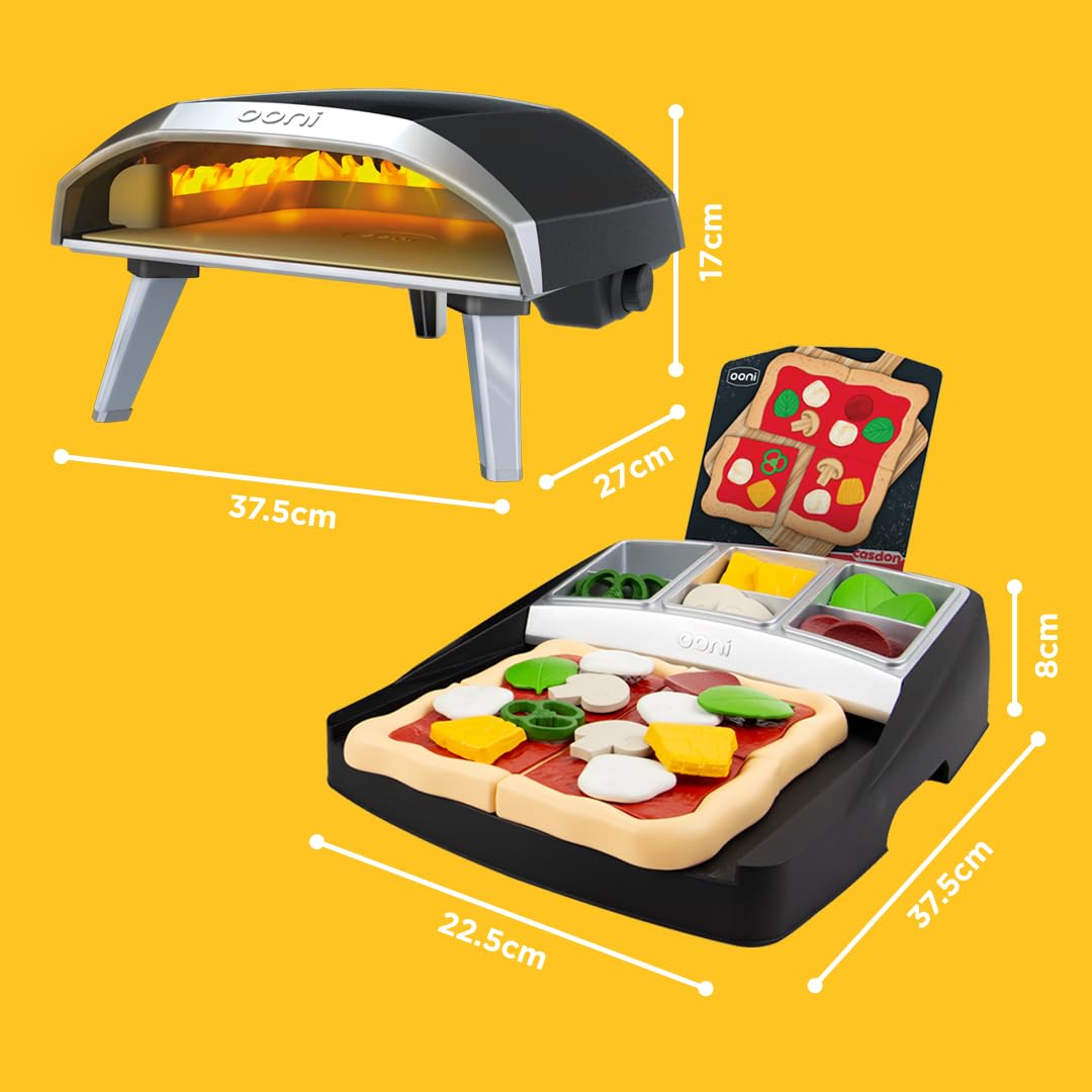 Casdon Ooni Pizza Oven & Topping Station Deluxe Set | Toy Pizza