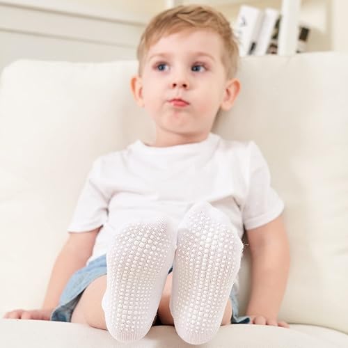 Miniatura 2 de Zaples - Calcetines altos hasta el tobillo para bebé con base antideslizante, unisex