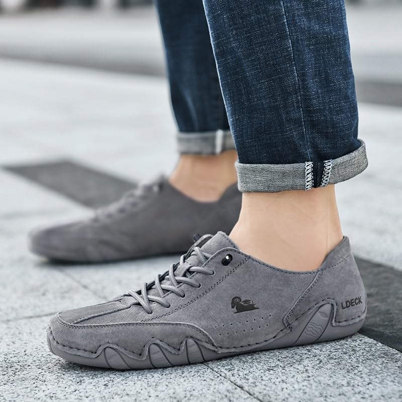Chaussures Beck Homme Italiennes - Cuir Souple - Sans Lacets - Antidérapantes - Imperméables - Pour Randonnée Et Quotidien