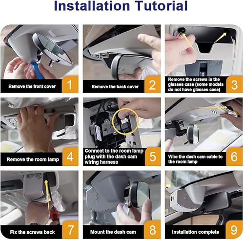Miniatura 7 de Fitcamx Cámara de tablero delantera 4K y trasera 1080P se adapta a Honda CR-V Sport Touring EX EX-L Hybrid (Gen6), aspecto OEM integrado, WiFi de