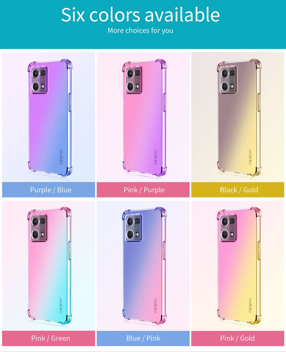 SEEKO Cover per Oppo Reno7 4G (Oppo Reno 7), Silicone Morbido Ultra