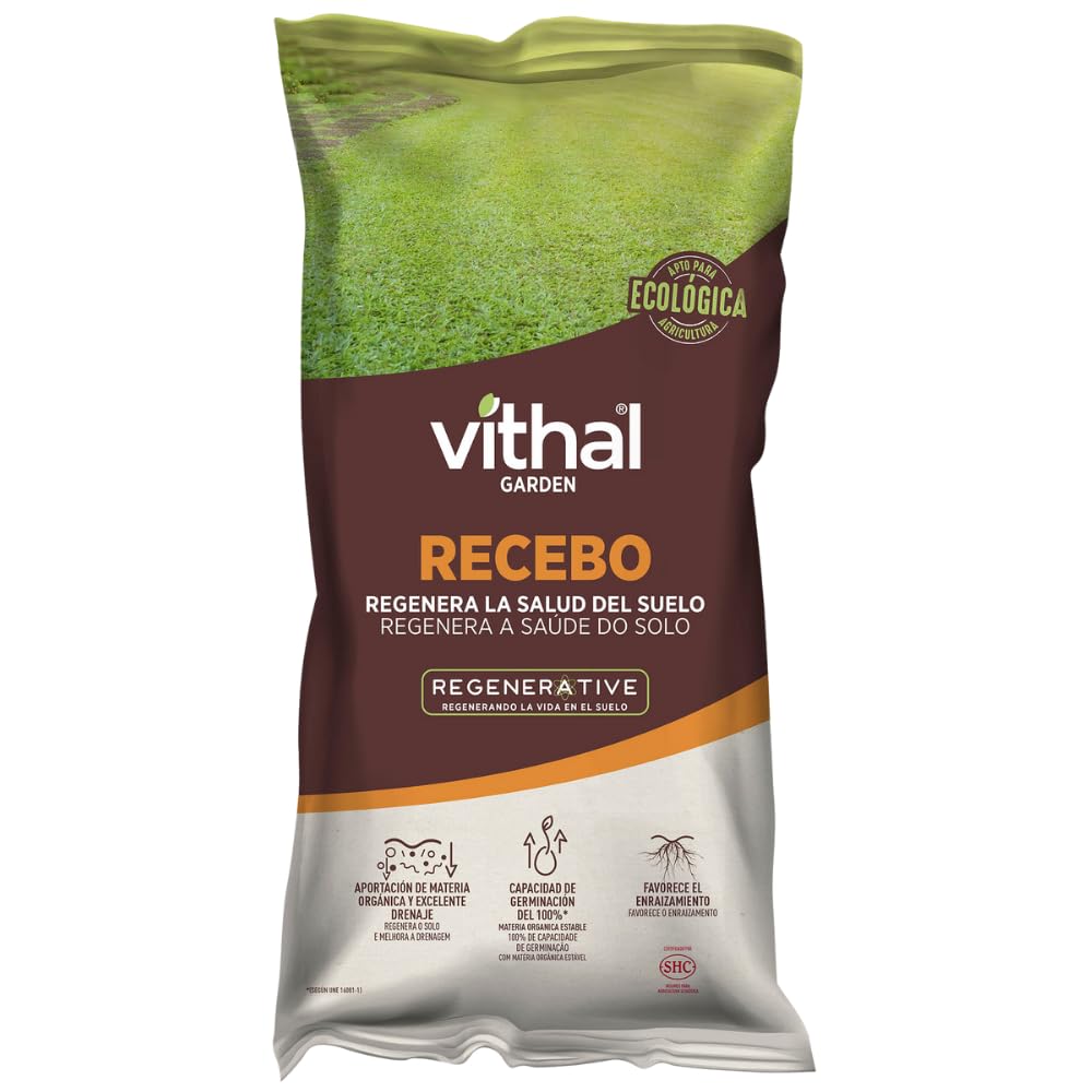 VITHAL Recebo 50 L - Enmienda Orgánica Para Incorporar Materia Orgánica, Mejorar El Drenaje Y Promover El Desarrollo De Flora Microbiológica Beneficiosa