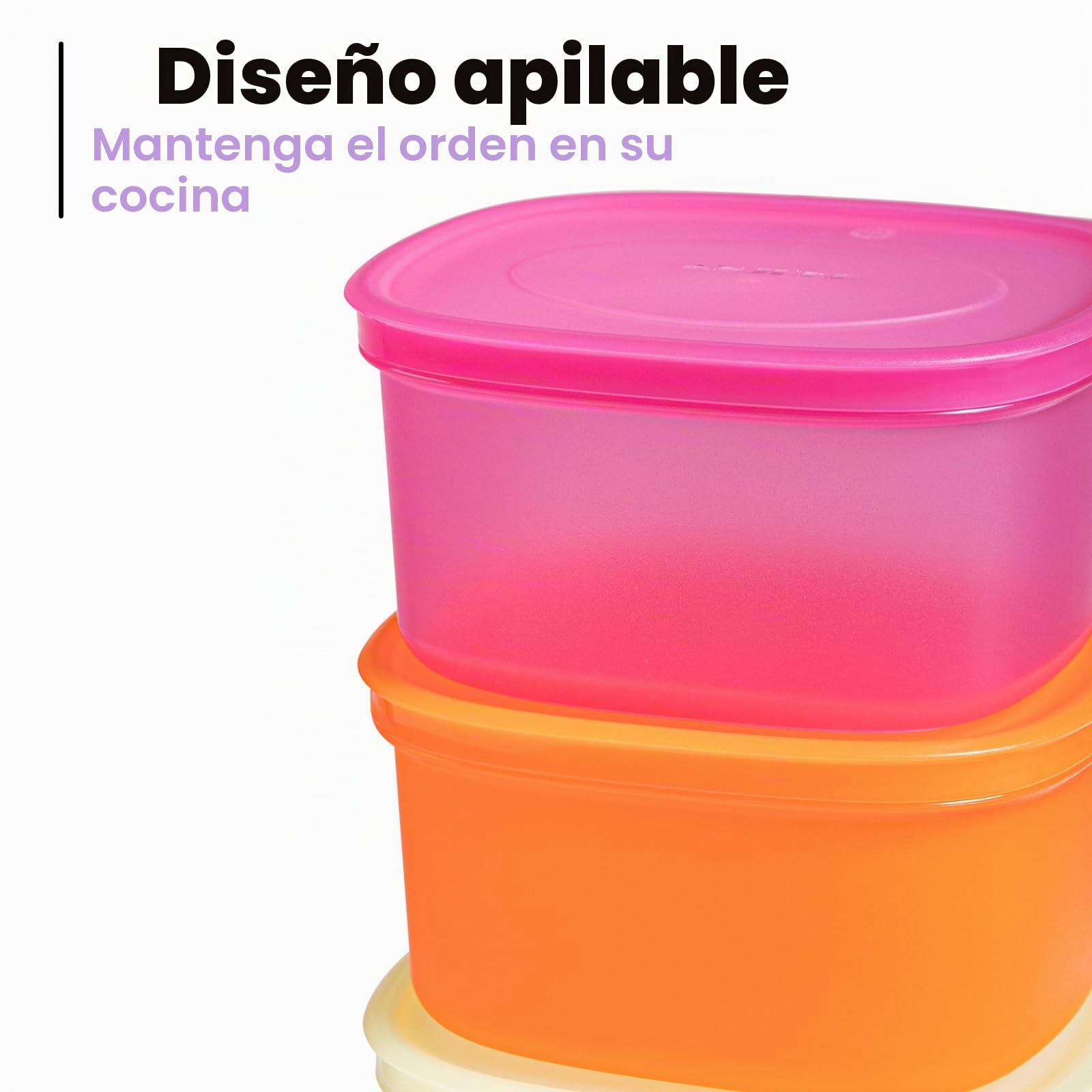 7PCS botes cocina almacenaje, recipientes para alimentos Reutilizables - Microondas, Lavavajillas, Recipientes de Almacenamiento en el Congelador Para la Preparación de Comidas(900ML)