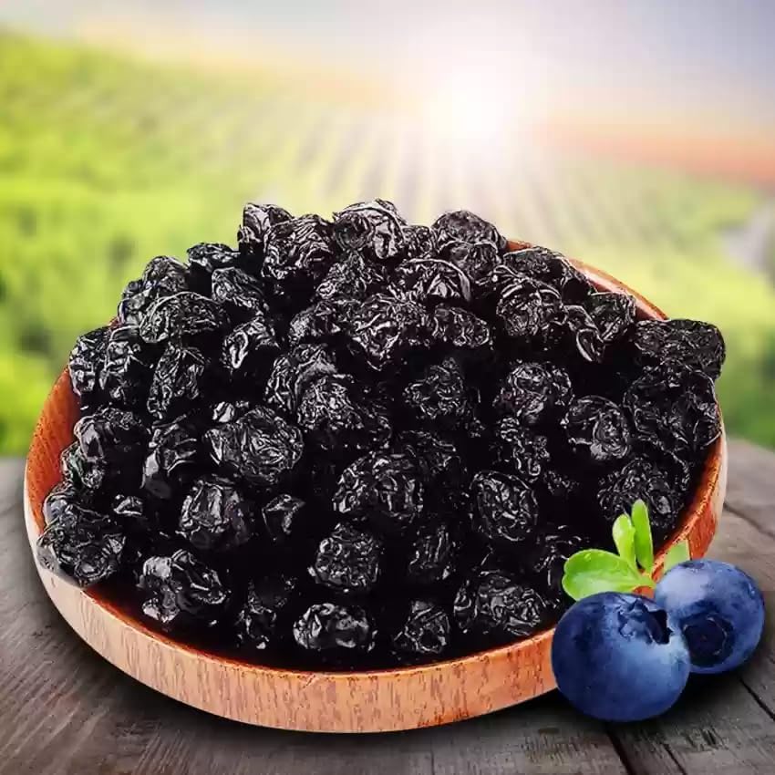 Image of FreshoCartz Organic Dried Blueberry Plum 500GM | | High in Antioxidants & Fiber | Healthy Snack | Blueberry Dried Superfood | Premium Dry Fruits Blueberries