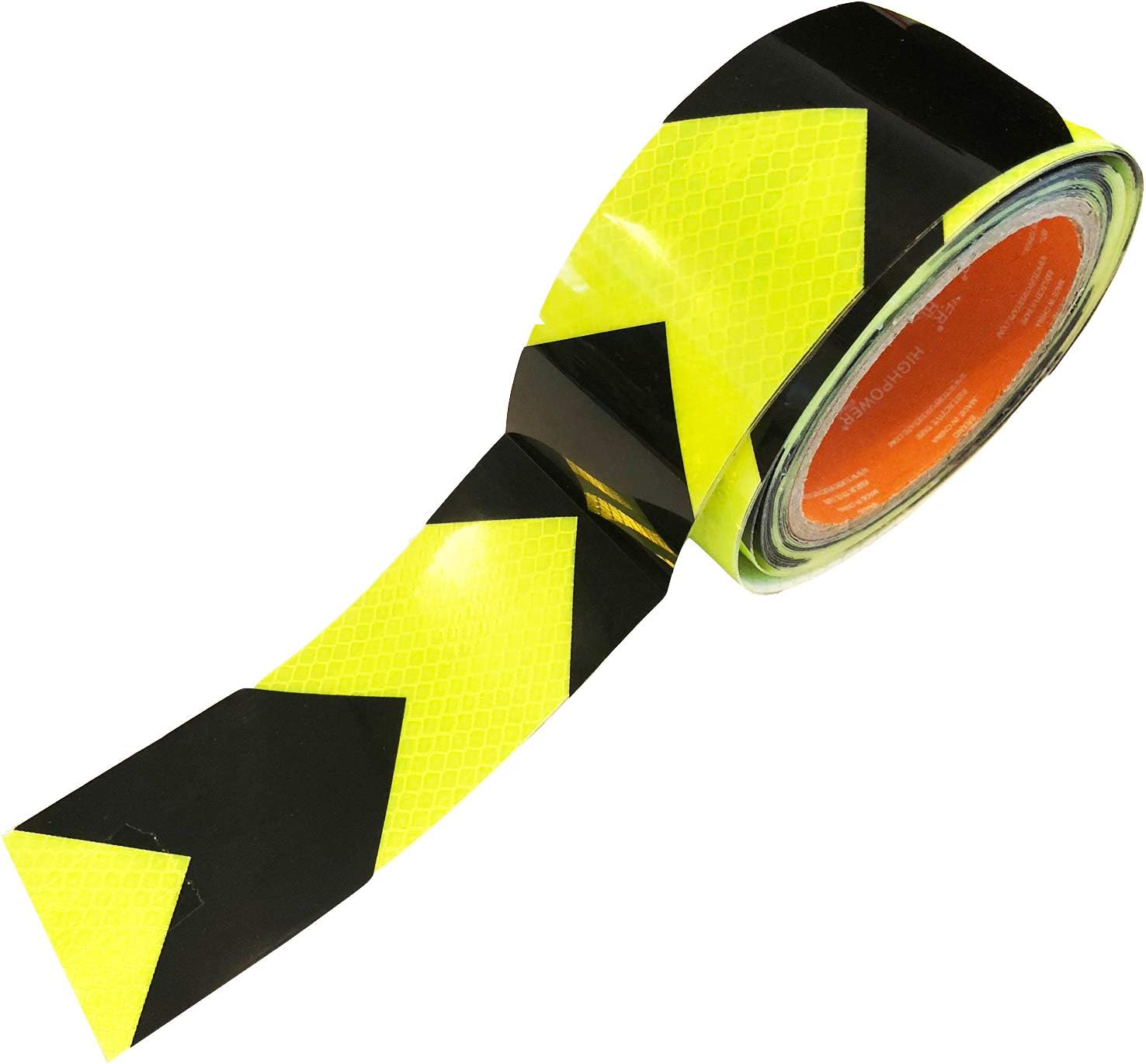 Reflective Tape, Reflective Stickers, Yellow Tape, High Vis Fluorescent Florescent Tape, Transport Safety Roll Road Tape, Luminous Tape, Sticker Night Reflection Arrow Marked Virtue Retail