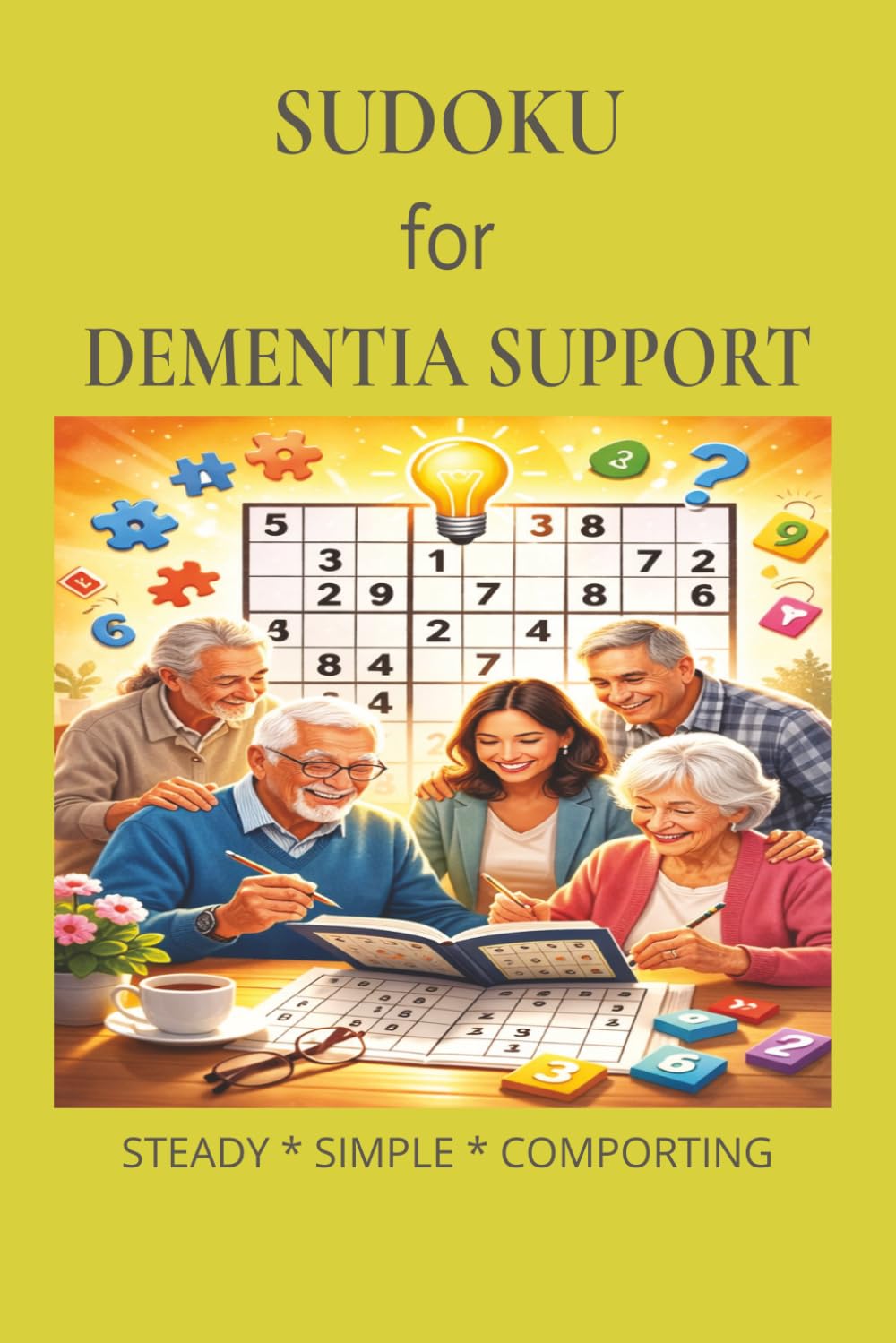 Sudoku for Dementia Support: Sudoku for Dementia Support | Help Calm The Mind, Relax, and Focus | 6x9 inches,110 pages | 50+ Puzzles | Solutions Included