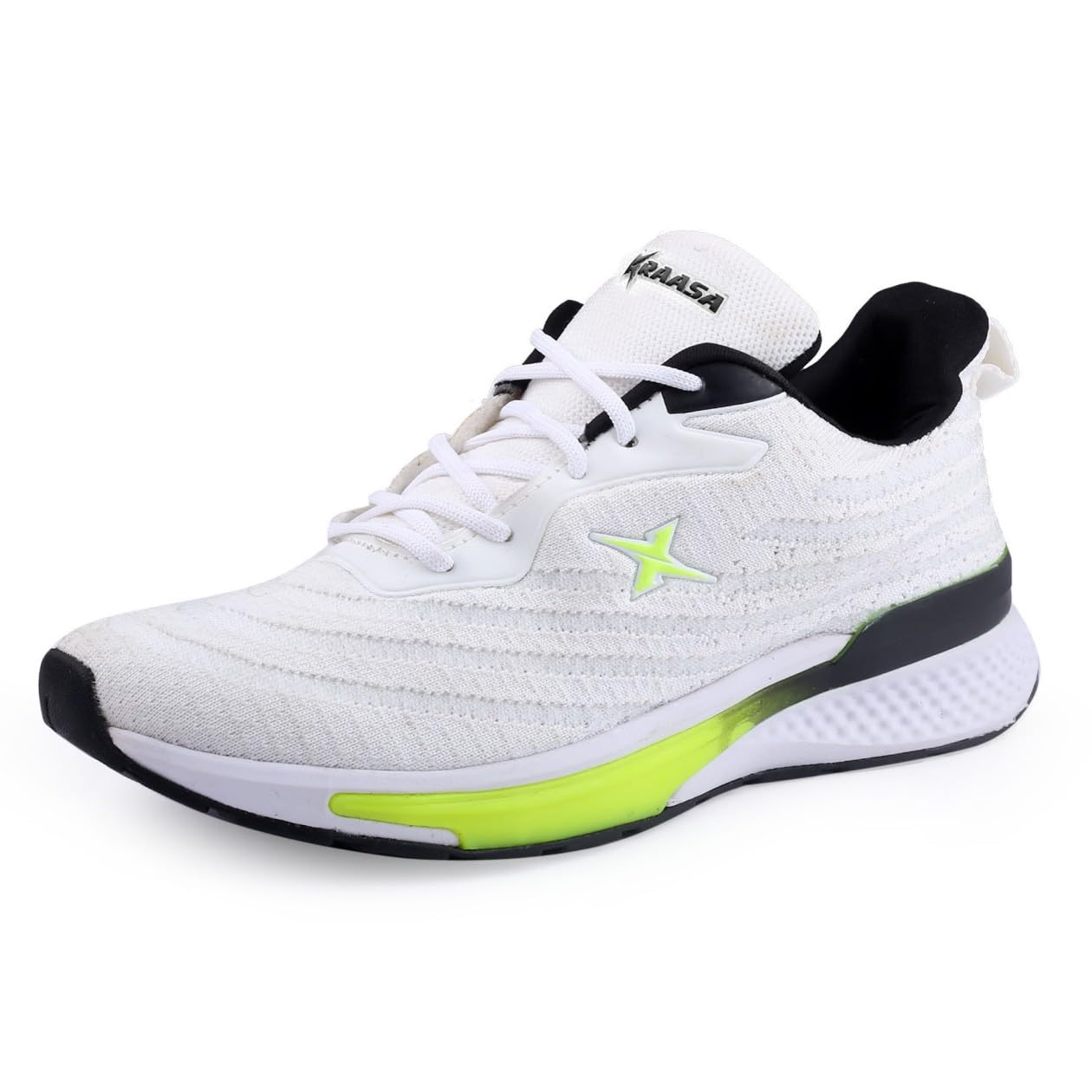 Kraasa Running Shoes for Men | Soft Cushioned EVA Insole| Walking & Gym Shoes for Men White2 UK 9 (B0CDPZKFG4) Amazon Price History, Amazon Price Tracker