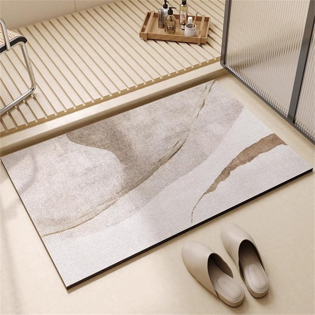 Tapis de bain en caoutchouc antidérapant de 50x80cm pour douche