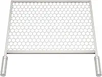 Grelha Moeda Inox Reforçada Para Churrasqueira Com Cabo de Alumínio Premium [ K-SELL IMPORTS ] (57x40)
