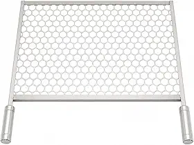 Grelha Moeda Inox Reforçada Para Churrasqueira Com Cabo de Alumínio Premium [ K-SELL IMPORTS ] (57x40)