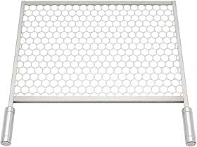 Grelha Moeda Inox Reforçada Para Churrasqueira Com Cabo de Alumínio Premium [ K-SELL IMPORTS ] (56x40)