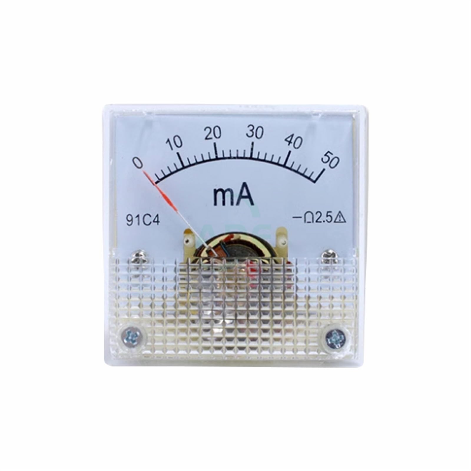 91C4- mA DC Pointer type milliammeter 1mA 5mA 10mA 50mA 100mA 200mA 300mA 500mA Analog Mechanics Plate table Ammeter(1mA)-image-5