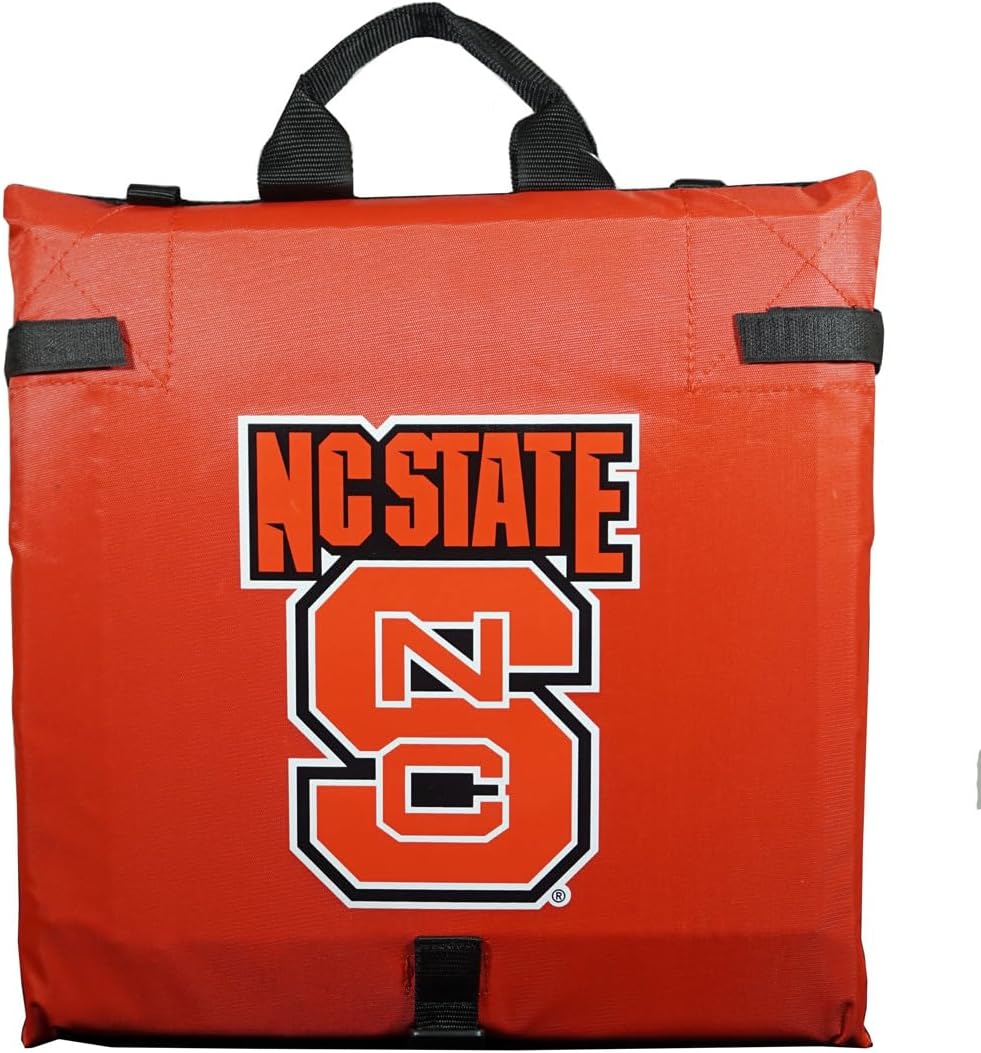 Rico North Carolina NC State Wolfpack Cooler Seat Cushion with Back - Holds 8 cans
