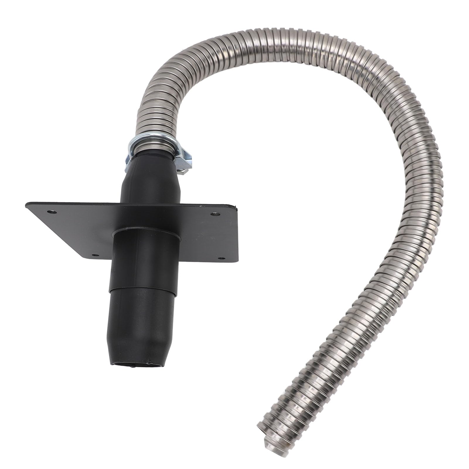 Luocute Universal Generator Auspuff -Adapter -Kit mit Schalldämpfer aus Edelstahl, Geräuschreduktion und Isolierter Wandbefestigungsplatte für Alle Tragbaren Generatoren,