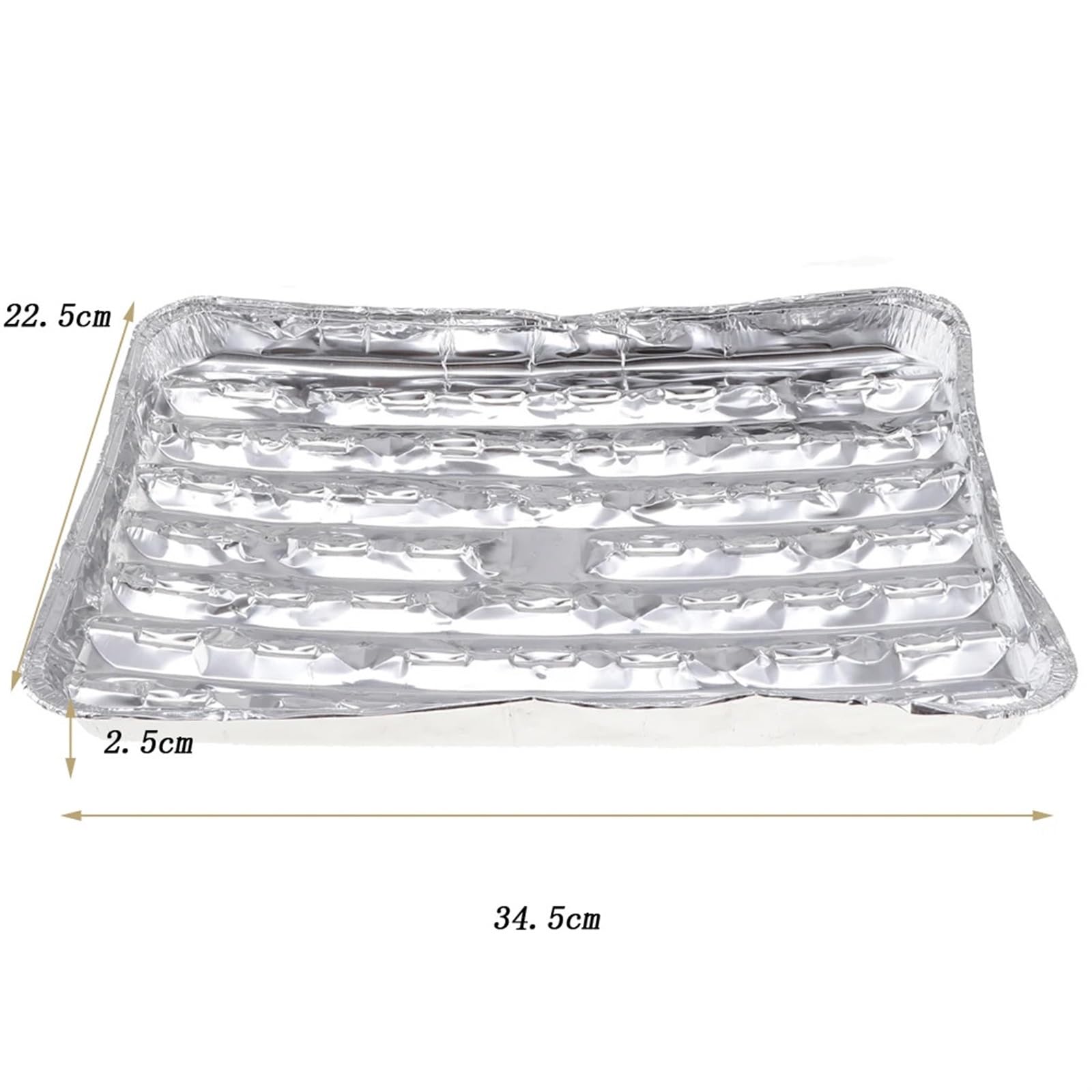 Bandejas for Hornear de Papel de Aluminio, 20 Unidades, for Barbacoa, for cocinar al Aire Libre y Hornear.