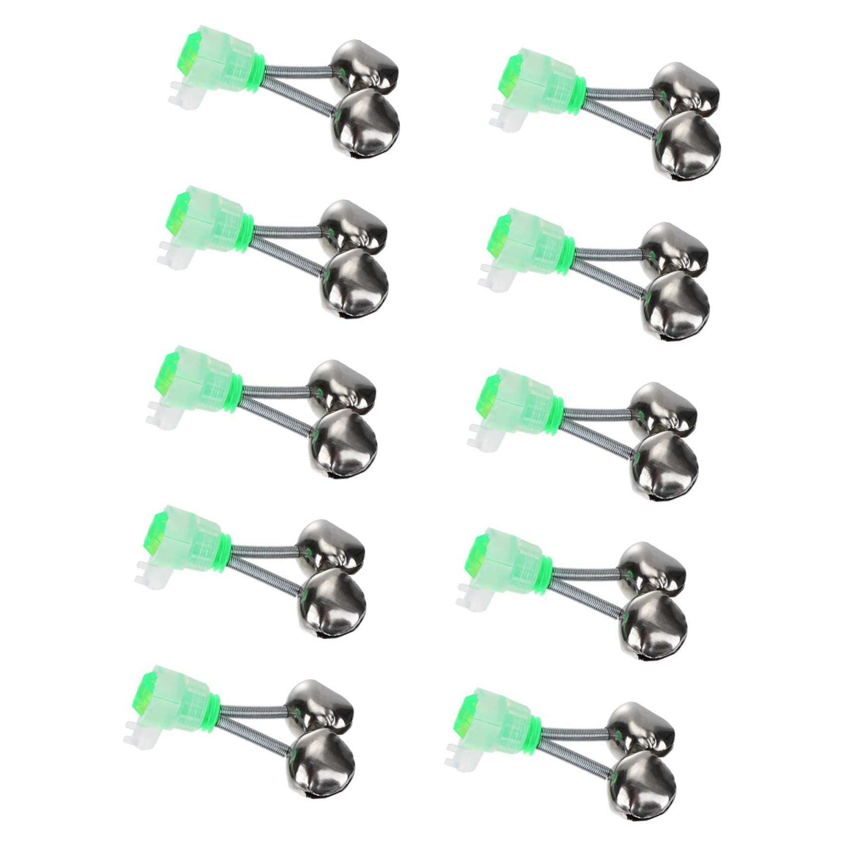 BRIGHTFUFU Fishing Bells 12pcs Rod Alarms Fishing Pole Accessories Easy to Install