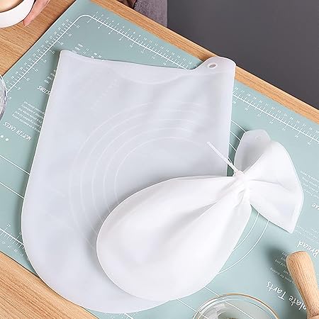 Ata Maker Bag Silicone Kneading Dough Bag Food Grade Material Versatile Dough Mixer for Bread Pastry Pizza Tortilla Flour Mixing Bag Preservation Bag Cooking Tool
