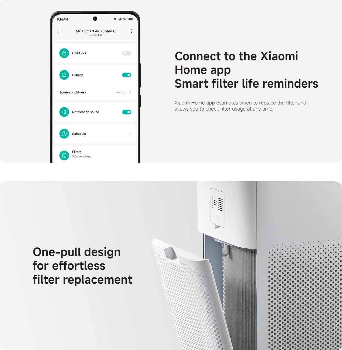 Mijia Smart Air Purifier 6 Filtres