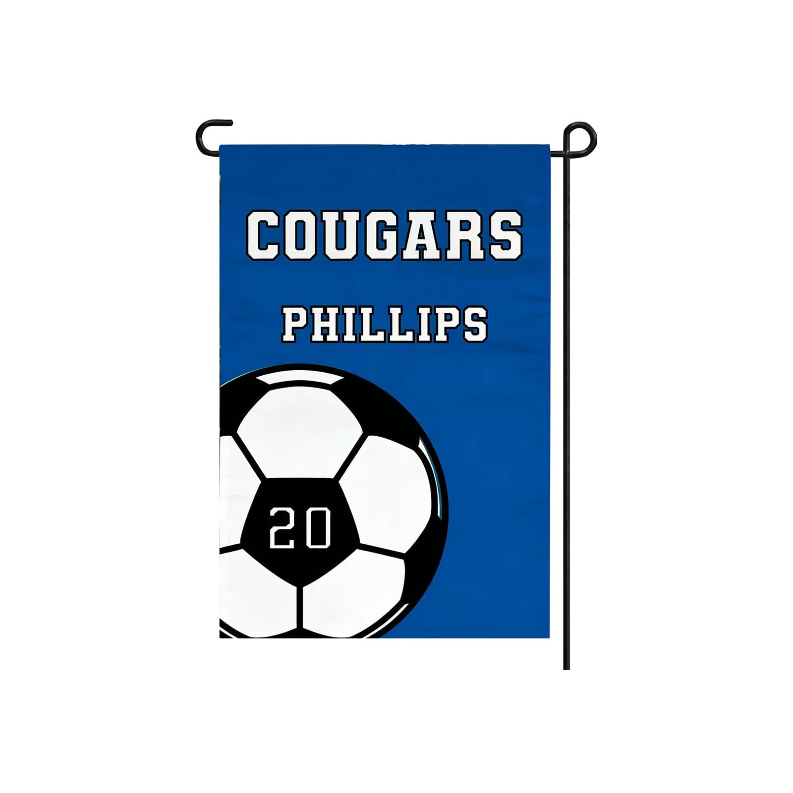 Elnwnnkc 2026 Soccer Themed Outdoor Flag 30x45cm Produced From Fade Polyester Cloth Celebration Football Flag