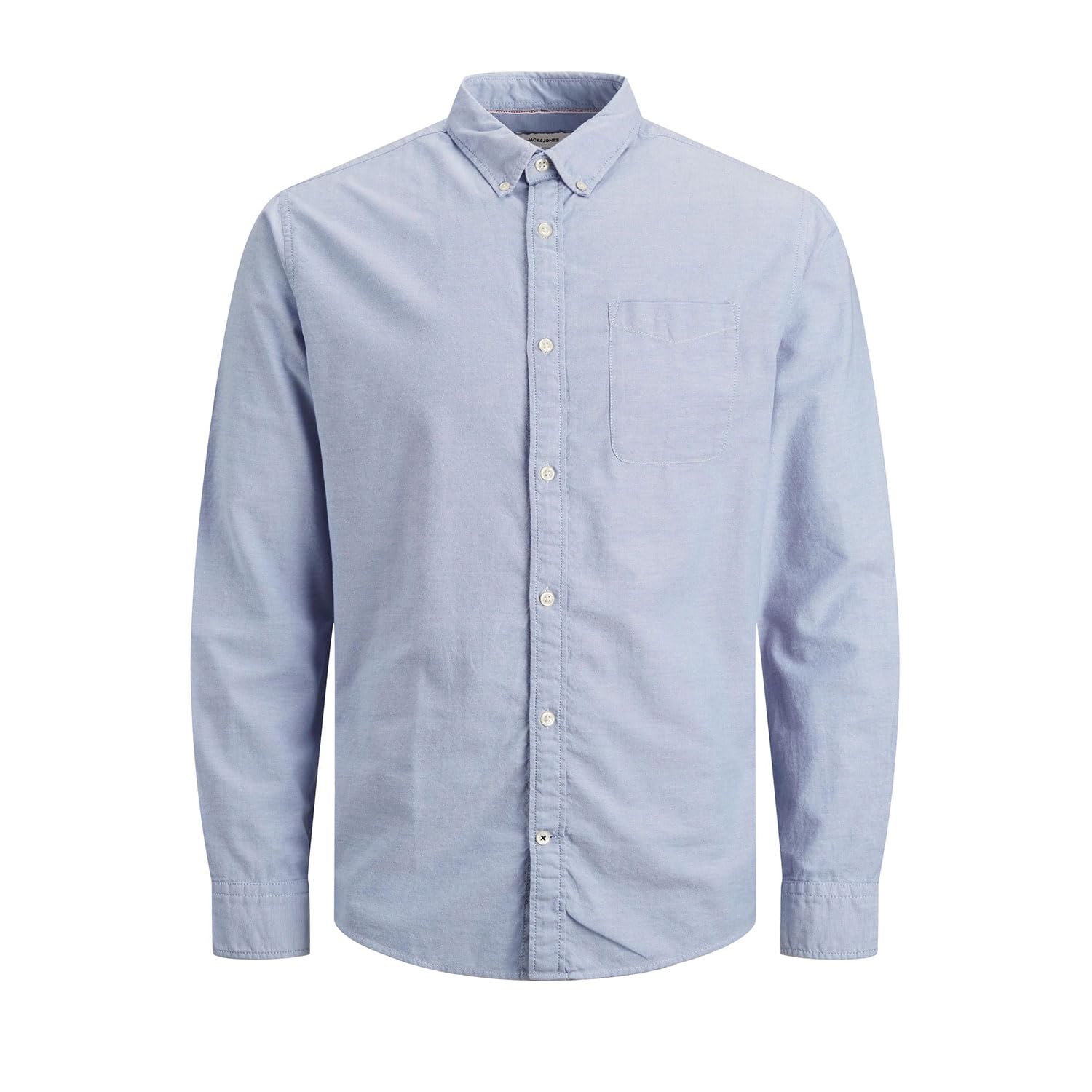 Jack & Jones Men's Blue Slim Fit Shirt Long Sleeve Comfortable Cashmere Xxl - Xxl