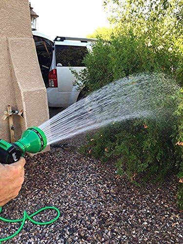 ikris Metal Garden Hose Nozzle 10-Pattern One-Touch Sprayer