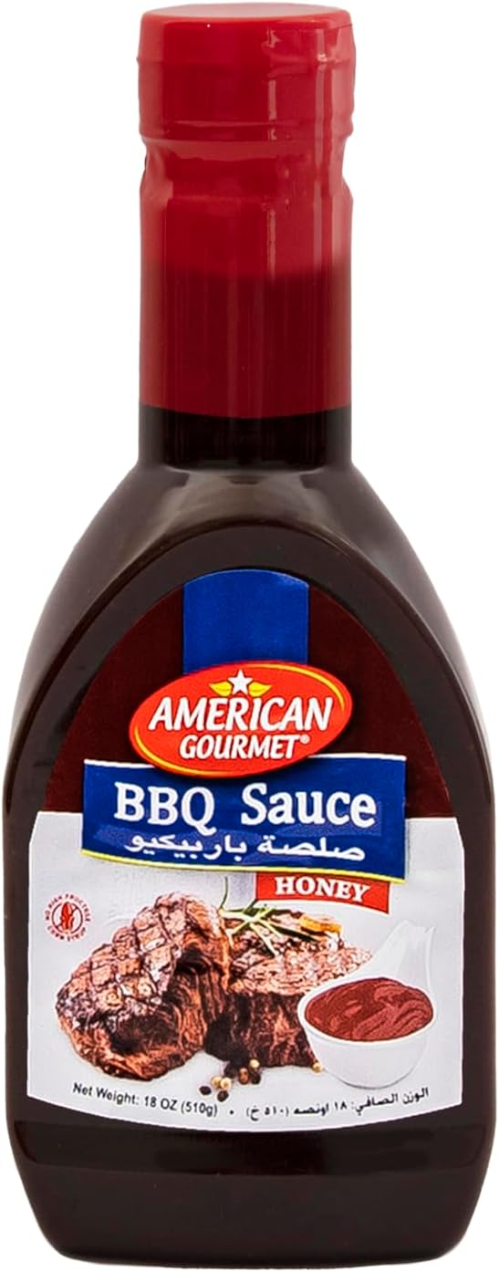 American Gourmet Honey BBQ Sauce (18 oz) 510g – Sweet and Smoky Flavor. It is Perfect for Grilling, Marinating, Dipping and Enhancing Your Favorite Dishes