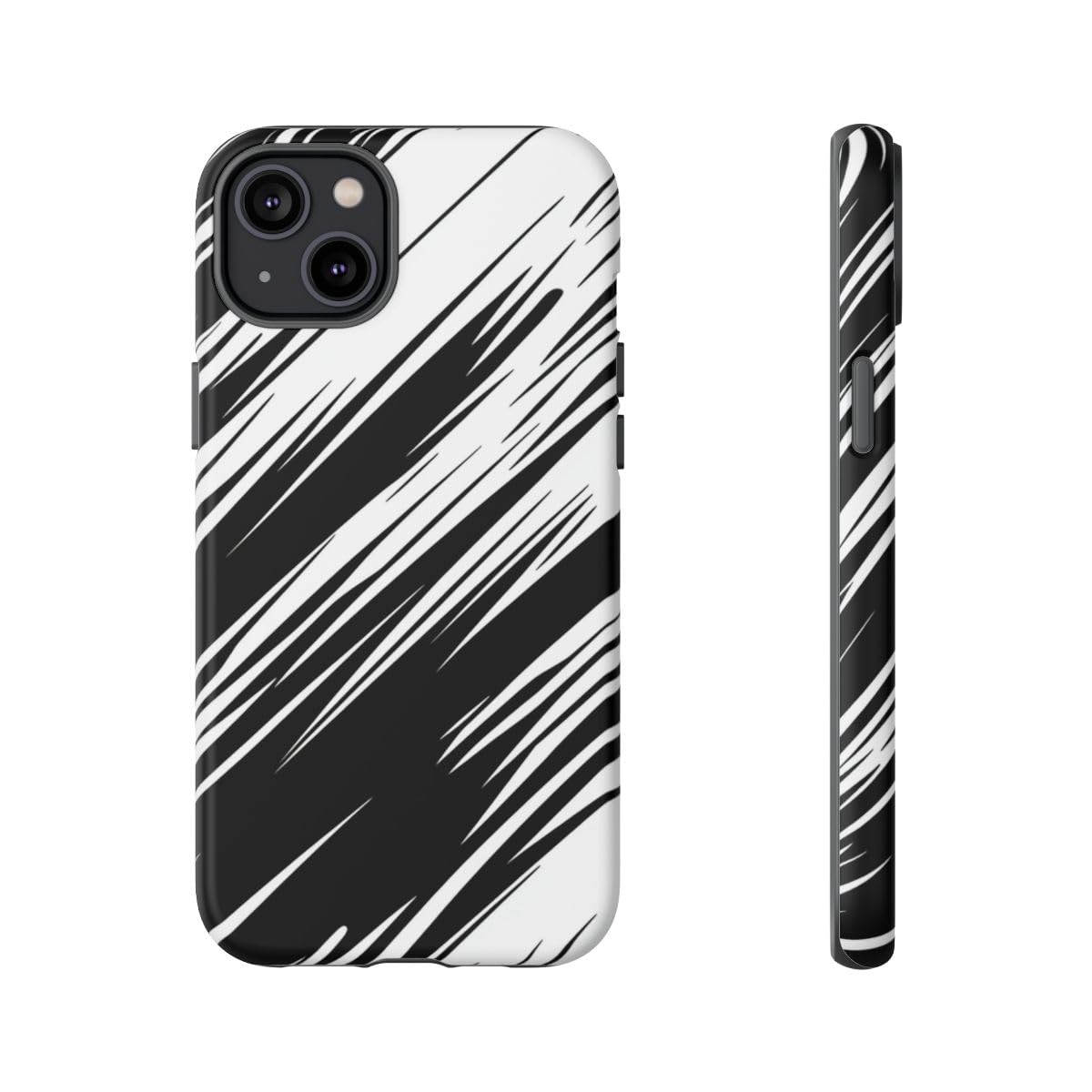 Coque rigide mate motif Speedlines pour iPhone 14 Plus premium