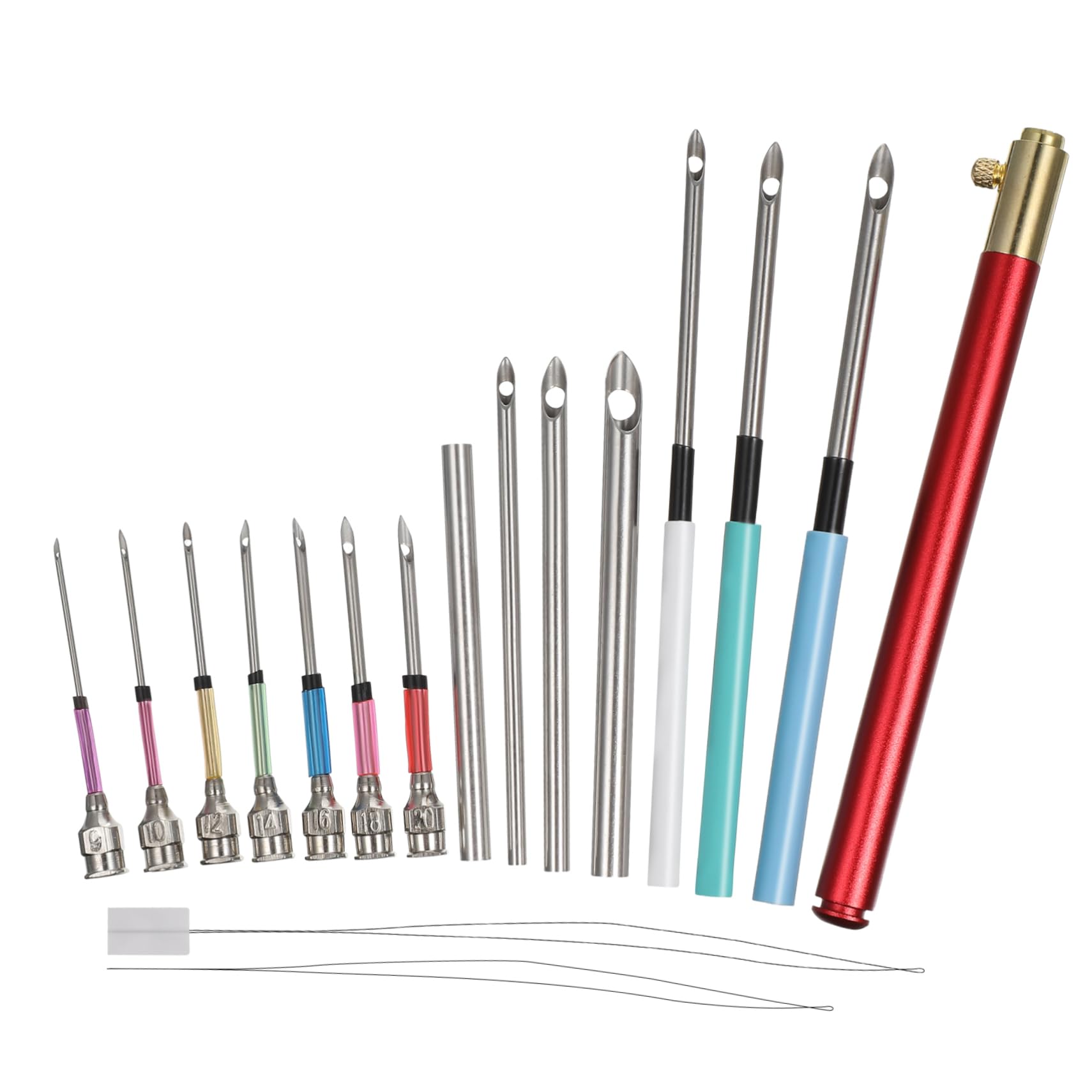 SHINEOFI 3juegos Kit De Agujas De De Enhebrador Herramientas De Costura Para Principiantes y Profesionales Agujas Para Manualidades y Diseño Ergonómico y Duradero