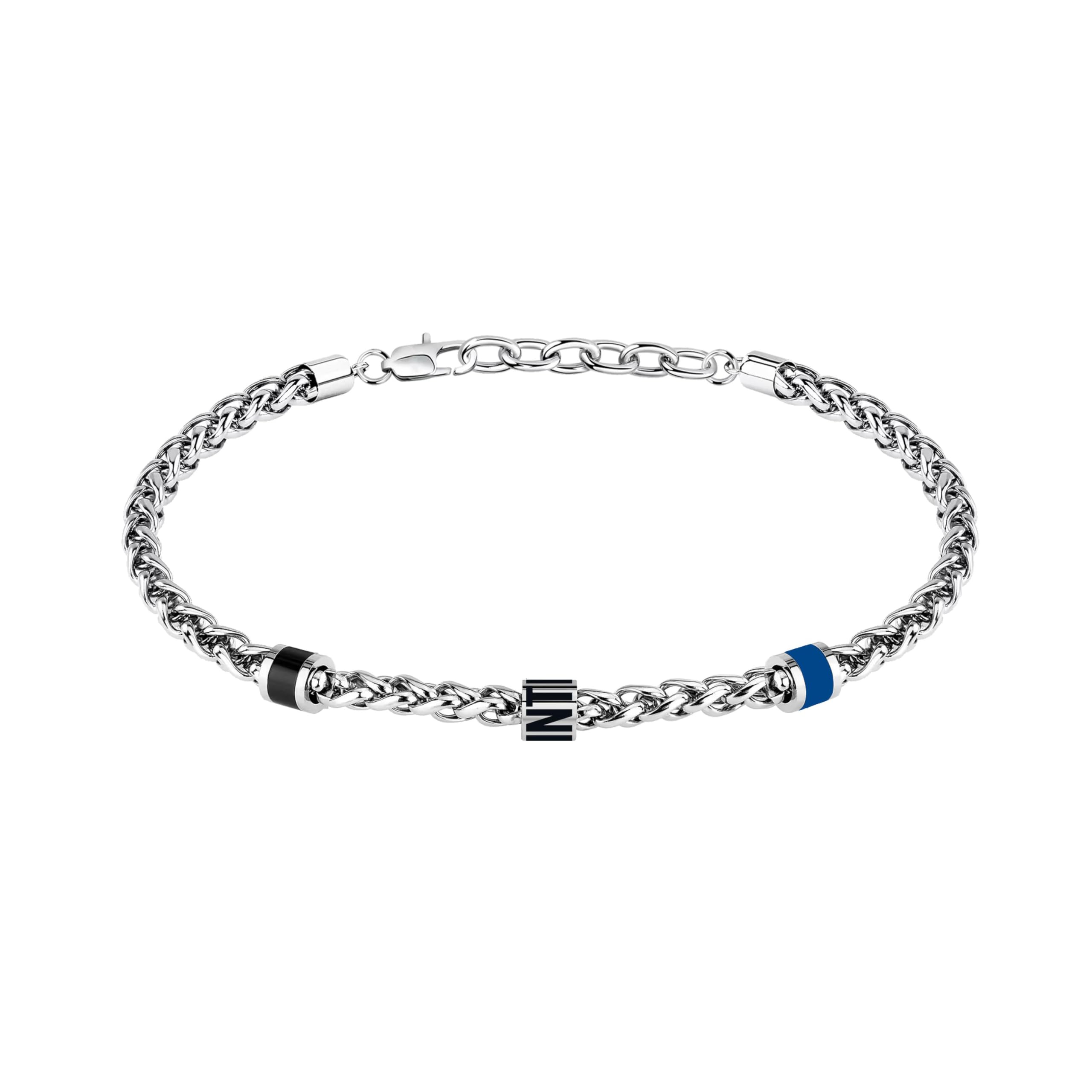 Clondo Bracciale Uomo Donna Inter in Acciaio – Collezione Ufficiale Calcio – Accessorio Elegante e Sportivo con Logo – Idea Regalo per Tifosi – Vari Modelli Disponibili