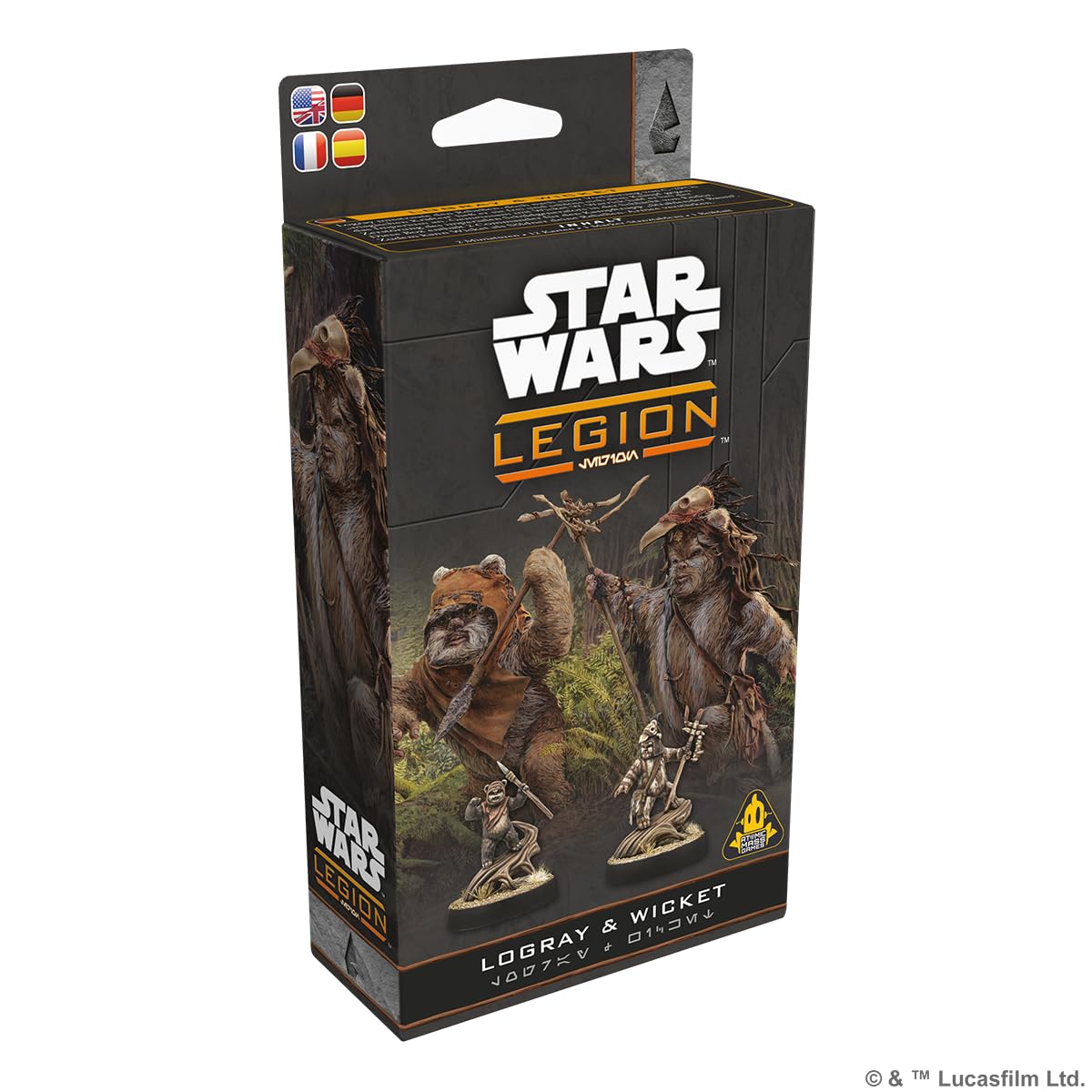 Asmodee Star Wars Legión: Logray & Wicket Commander, Expansión | Juego de Miniaturas, A Partir de 14 Años, para 2 Jugadores, 60-120 por Partida, Español/Alemán/Inglés/Francés
