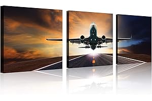 3Pcs/Set Airplane Picture: Vintage Plane Decor for Your Home