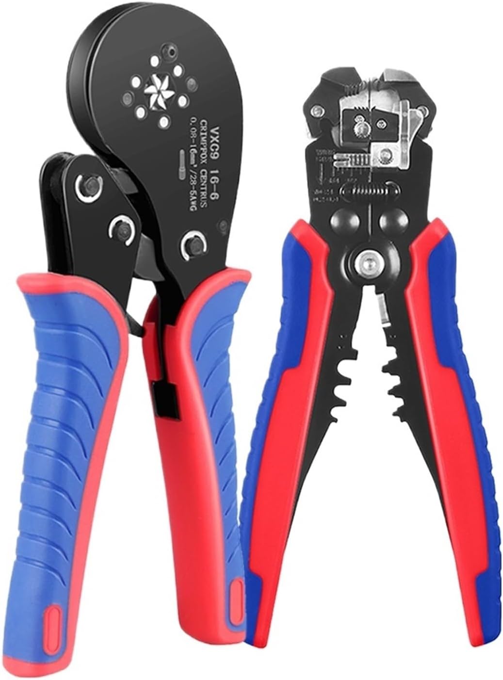 Stripping Plier Tool Crimping Pliers Ferrule Sleeves Tubular Terminal Tools vxc9 16-6 Wire Crimper Household Electrical Sets(YQ RED)